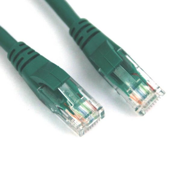 VCOM NP611-14-GREEN 14ft Cat6 UTP Molded Patch Cable (Green)