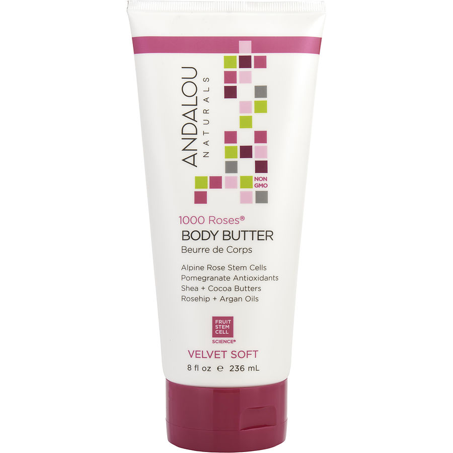 1000 Roses Velvet Soft Body butter --236ml/8oz - Andalou Naturals by Andalou Naturals 1000 Roses Velvet Soft Body butter --236ml/8oz - Andalou Naturals by Andalou Naturals