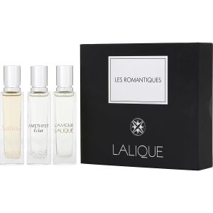 3 PIECE VARIETY WITH L'AMOUR & SATINE & AMETHYST ECLAT AND ALL ARE 0.5 OZ - LALIQUE VARIETY by Lalique