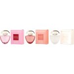 3 PIECE WOMENS MINI VARIETY WITH OMNIA CRYSTALLINE & OMNIA PINK SAPPHIRE & OMNIA CORAL AND ALL ARE EDT SPRAYS 0.5 OZ - BVLGARI OMNIA VARIETY by Bvlgari