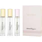 3 PIECE WOMENS MINI VARIETY WITH SIGNORINA EDP & SIGNORINA IN FIORE EDT & SIGNORINA RIBELLE EDP AND ALL ARE SPRAY 0.34 OZ - SALVATORE FERRAGAMO VARIETY by Salvatore Ferragamo