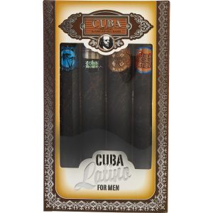 4 PIECE MINI VARIETY WITH CUBA COPACABANA & CARNAVAL & CACTUS & MAYA & ALL ARE EDT SPRAY 1.17 OZ - CUBA LATINO VARIETY by Cuba