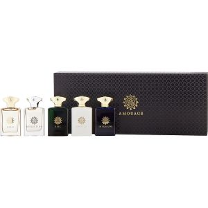 5 PIECES WITH GOLD & REFLECTION & EPIC & HONOUR & INTERLUDE AND ALL ARE EAU DE PARFUM 0.3 OZ MINI - AMOUAGE VARIETY by Amouage