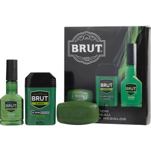 AFTER SHAVE COLOGNE SPRAY 3 OZ & DEODORANT STICK 2.25 OZ & SOAP 3.0 OZ - BRUT by Faberge