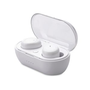 AT&T T10-WHT In-Ear True Wireless Stereo Bluetooth Mini Earbuds with Microphone (White)