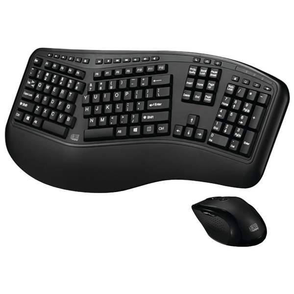 Adesso WKB-1500GB Tru-Form Media 1500 Wireless Ergonomic Keyboard & Laser Mouse Adesso WKB-1500GB Tru-Form Media 1500 Wireless Ergonomic Keyboard & Laser Mouse