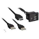 Axxess AX-GMUSBAUX-3 USB Hub Replacement Knockout for 2014 & Up GM (3ft)