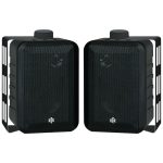 BIC America RTRV44-2 100-Watt 3-Way 4-Inch RtR Series Indoor/Outdoor Speakers (Black)
