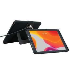 CTA Digital PAD-SCKT10 Security Case with Kickstand and Antitheft Cable for iPad 10.2 Inch 7th Generation