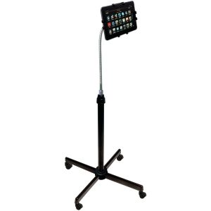 CTA Digital PAD-UAFS Height-Adjustable Gooseneck Stand with Casters for iPad/Tablet
