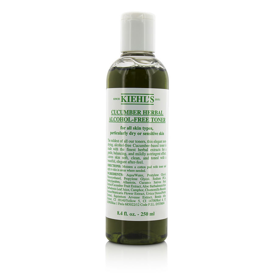 Cucumber Herbal Alcohol-Free Toner - For Dry or Sensitive Skin Types --250ml/8.4oz - Kiehl's by Kiehl's Cucumber Herbal Alcohol-Free Toner - For Dry or Sensitive Skin Types --250ml/8.4oz - Kiehl's by Kiehl's