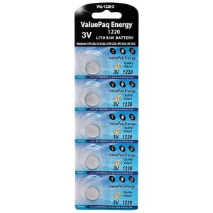 Dantona VAL-1220-5 ValuePaq Energy 1220 Lithium Coin Cell Batteries
