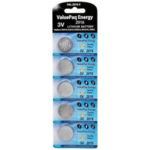 Dantona VAL-2016-5 ValuePaq Energy 2016 Lithium Coin Cell Batteries