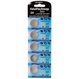 Dantona VAL-2032-5 ValuePaq Energy 2032 Lithium Coin Cell Batteries