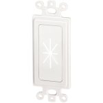DataComm Electronics 45-0016-WH Decor Insert with Flexible Opening