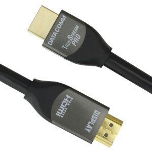 DataComm Electronics 46-1803-BK TrueStream Pro 18 Gbps HDMI Cable with Ethernet (3 Feet)