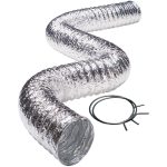 Deflecto FLXC0405 2-Ply 4-Inch Aluminum Duct (5 Feet)