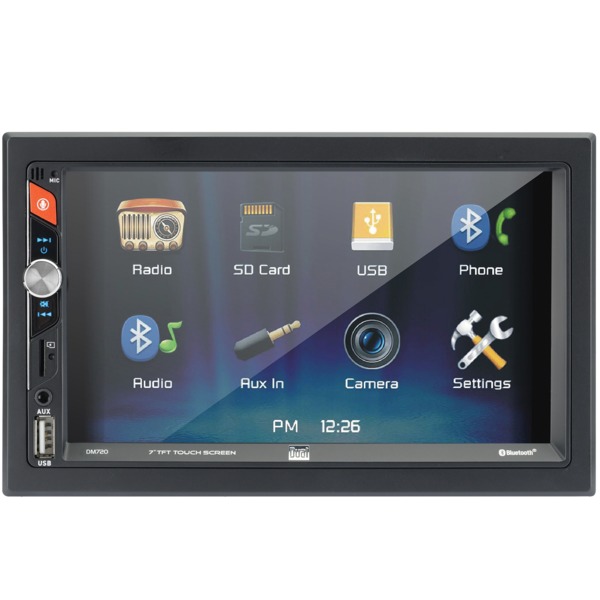 Dual DM720 7-Inch Double-DIN In-Dash Mechless Receiver with Bluetooth Dual DM720 7-Inch Double-DIN In-Dash Mechless Receiver with Bluetooth
