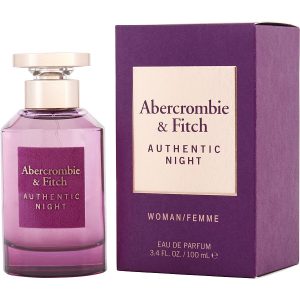 EAU DE PARFUM SPRAY 3.4 OZ - ABERCROMBIE & FITCH AUTHENTIC NIGHT by Abercrombie & Fitch