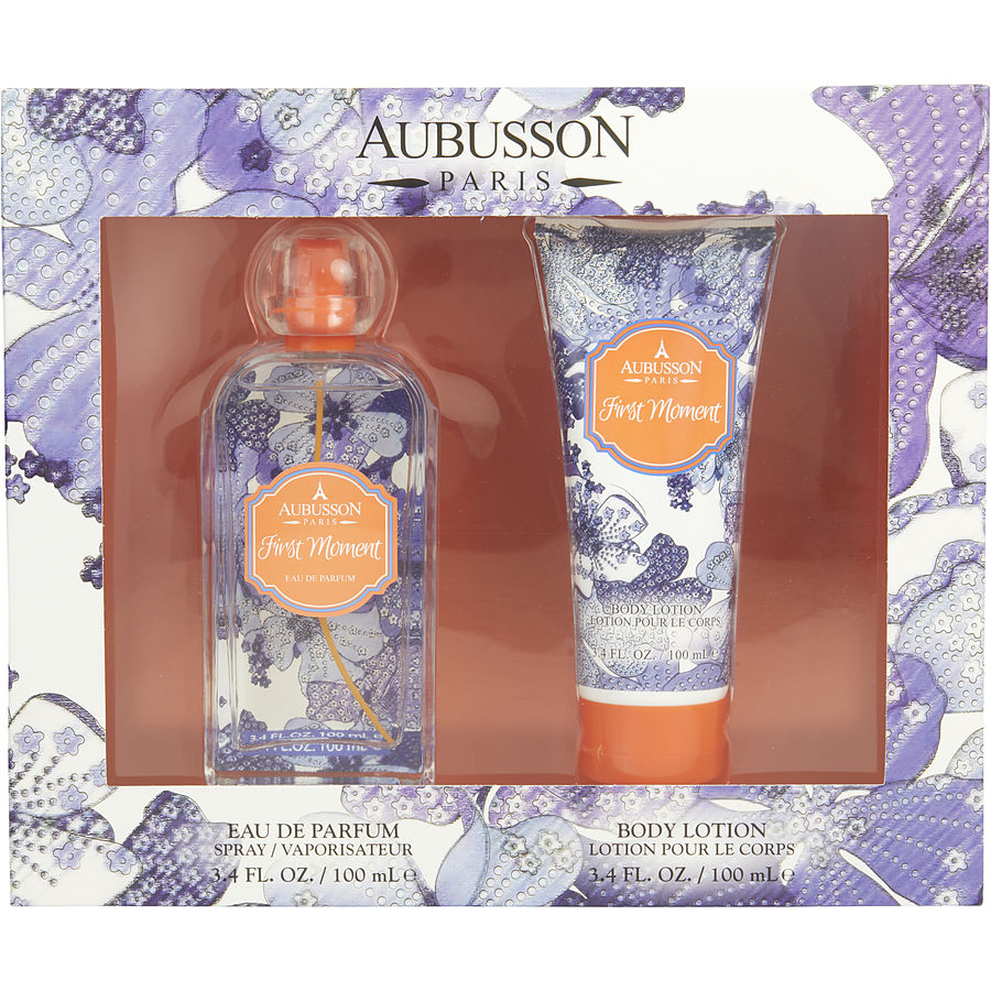 EAU DE PARFUM SPRAY 3.4 OZ & BODY LOTION 3.4 OZ - AUBUSSON FIRST MOMENT by Aubusson EAU DE PARFUM SPRAY 3.4 OZ & BODY LOTION 3.4 OZ - AUBUSSON FIRST MOMENT by Aubusson
