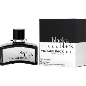 EDT SPRAY 3.4 OZ - BLACK IS BLACK VINTAGE ROCK by Nuparfums