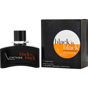 EDT SPRAY 3.4 OZ - BLACK IS BLACK VINTAGE VINYL by Nuparfums