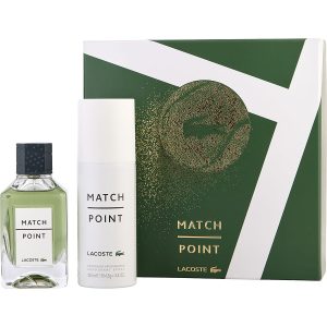 EDT SPRAY 3.4 OZ & DEODORANT SPRAY 5 OZ - LACOSTE MATCH POINT by Lacoste