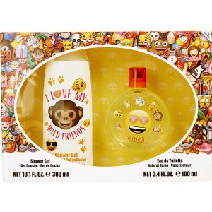 EDT SPRAY 3.4 OZ & SHOWER GEL 10.1 OZ - EMOJI I LOVE MY WILD FRIENDS by Emoji