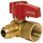 Eastman 60034 1/2" OD Flare x 1/2" FIP Brass Gas Ball Valve