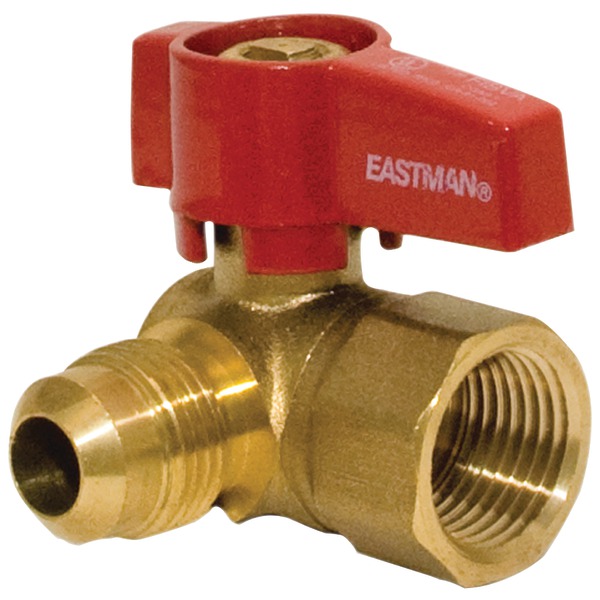 Eastman 60034 1/2" OD Flare x 1/2" FIP Brass Gas Ball Valve Eastman 60034 1/2" OD Flare x 1/2" FIP Brass Gas Ball Valve