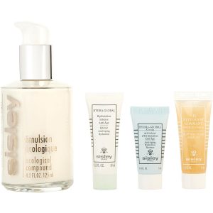 Ecological Compound Discovery Program Set: Ecological Compound 125ml + Buff & Wash Facial Gel 10ml + Anti-Aging Hydration Booster 5ml + Anti-Aging Hyrdation 10ml --4pcs - Sisley by Sisley