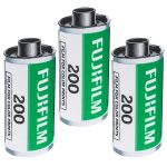 FUJIFILM 600022185 ISO 200 36-Exposure Color Negative Film for 35 mm Cameras (3 Pack)