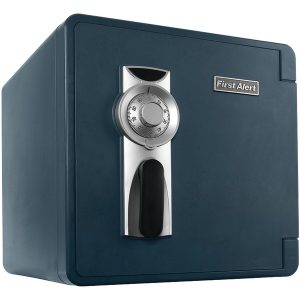 First Alert 2092F-BD Waterproof and Fire-Resistant Bolt-Down Combination Safe (1.3 Cubic Feet)