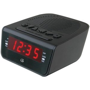 GPX C224B .6" LED AM/FM Alarm Clock