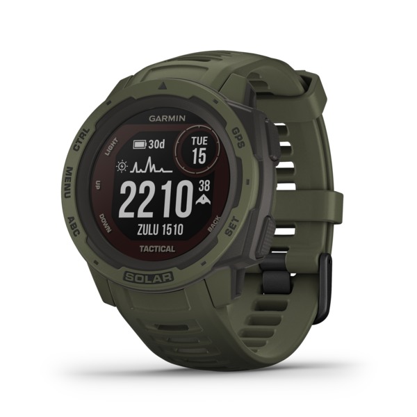 Garmin 010-02293-14 Instinct Solar Tactical Edition GPS Smartwatch (Moss)