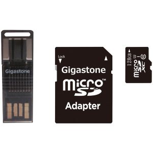 Gigastone GS-4IN1600X128GB-R Prime Series microSD Card 4-in-1 Kit (128GB)