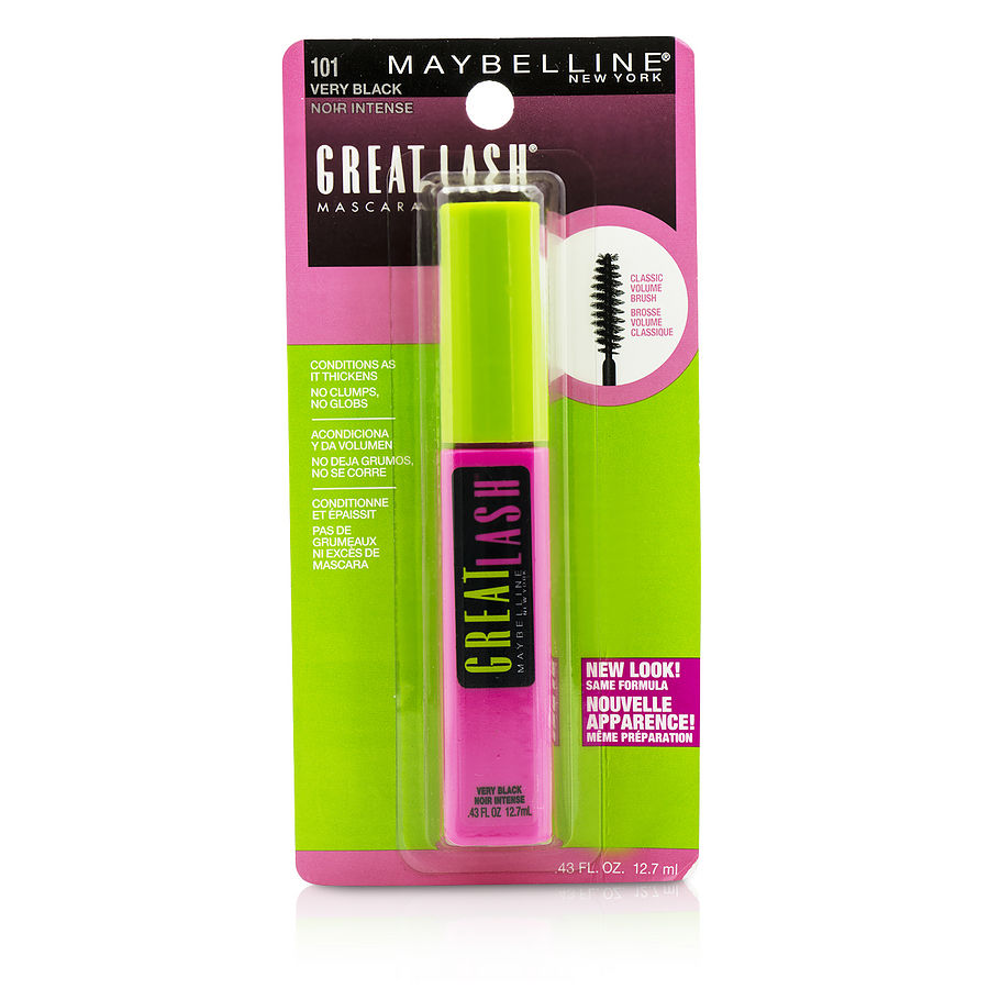 Great Lash Mascara with Classic Volume Brush - #101 Very Black --12.7ml/0.43oz - Maybelline by Maybelline Great Lash Mascara with Classic Volume Brush - #101 Very Black --12.7ml/0.43oz - Maybelline by Maybelline