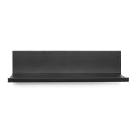 Hangman L-12-B 12-Inch No-Stud Floating Shelf (Black Powder Coat)