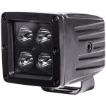 Heise LED Lighting Systems HE-BCL2S 3-Inch 4-LED Cube Spot Light (Blackout Series)