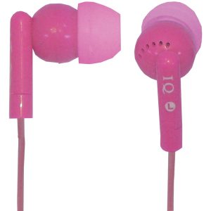 IQ Sound IQ-106 PINK Porockz Stereo Earphones (Pink)