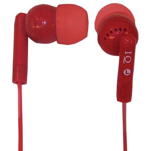 IQ Sound IQ-106 RED Porockz Stereo Earphones (Red)