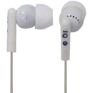 IQ Sound IQ-106 WHITE Porockz Stereo Earphones (White)