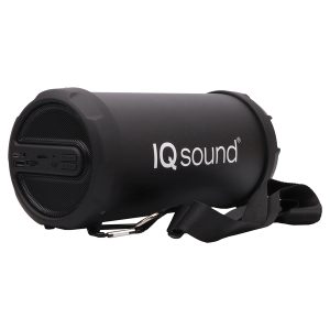 IQ Sound IQ-1606BT-BLK IQ-1606BT 3-Inch 10-Watt Portable Bluetooth Rechargeable Speaker with FM Radio (Black)