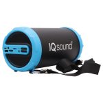 IQ Sound IQ-1606BT-BLU IQ-1606BT 3-Inch 10-Watt Portable Bluetooth Rechargeable Speaker with FM Radio (Blue)
