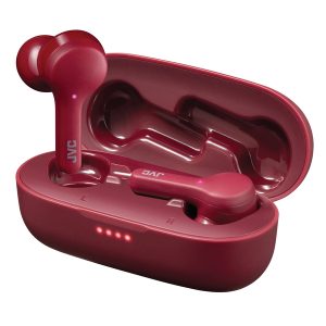 JVC HA-A8TR HA-A8T In-Ear True Wireless Stereo Bluetooth Earbuds with Microphone and Charging Case (Red)