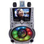 Karaoke USA GF758 DVD/CD+G/MP3+G Bluetooth Karaoke System with 7" TFT Color Screen & LED Sync Lights
