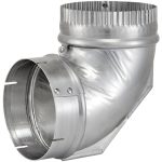 Lambro 2315 4-Inch Diameter 90deg Adjustable Close-to-Wall Elbow