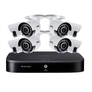 Lorex DK182-88CAE 4K Ultra HD 8-Channel Security System with 2 TB DVR and Eight 4K Ultra HD Color Night Vision Bullet Cameras with Smart Home Voice Control
