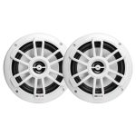 MB Quart NF1-116 Nautic Series 6.5-Inch 80-Watt Coaxial Speakers (White)