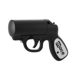 Mace Brand 80585 Matte Black Pepper Gun with Strobe LED